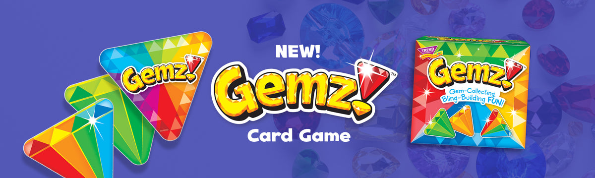  Gemz! Three Corner Strategy Game by TREND enterprises, Inc. -  Family-Friendly Card Games : Toys & Games