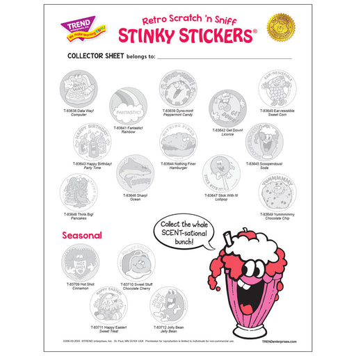 E836-TREND-Collector-Sheet-Summer-2024-Scratch-n-Sniff-Retro-Stinky-Stickers
