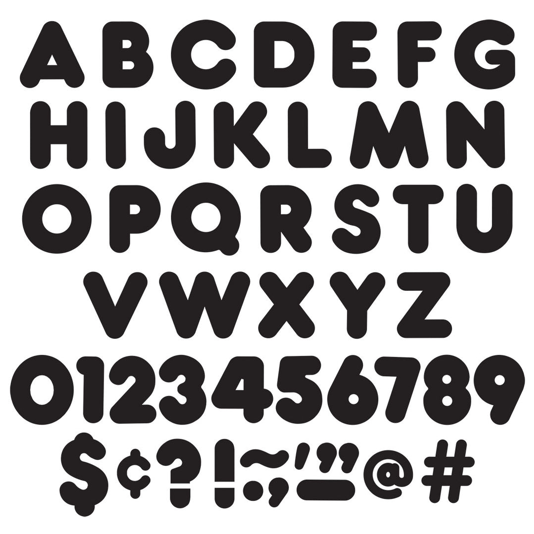 Ready Letters® Black 4-Inch Casual Uppercase T465 — TREND enterprises, Inc.