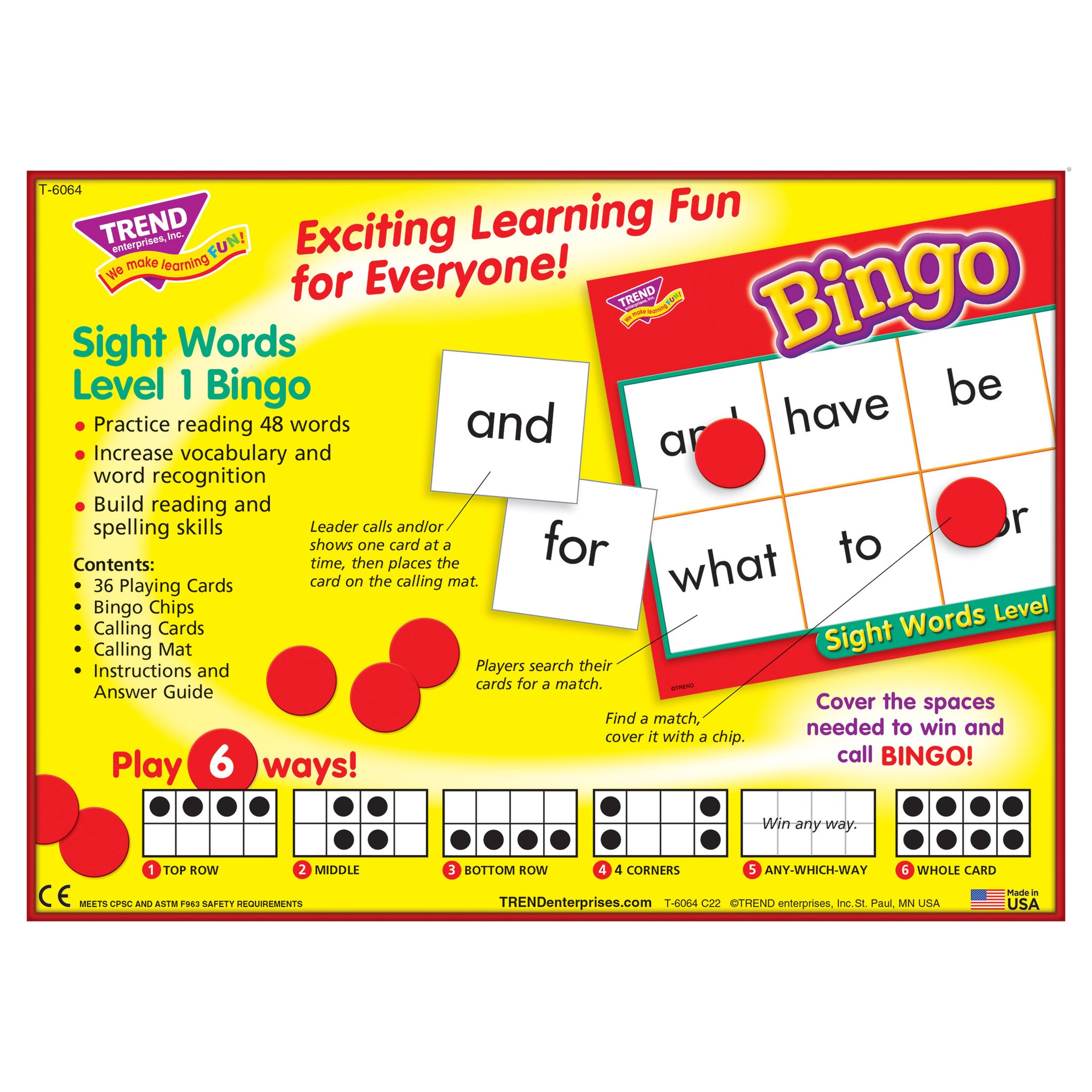 bingo-game-sight-words-level-1-t6064-trend-enterprises-inc