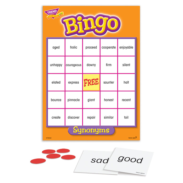 Synonym Bingo Card