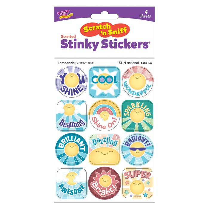 T83054-6-Stickers-Scratch-n-Sniff-SUNsational-lemonade-Pkg