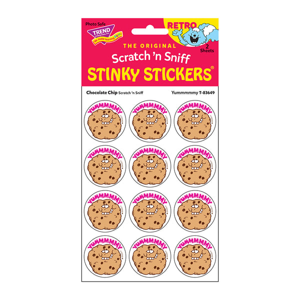 T83649-6-Stickers-Retro-Yummmmy-Chocolate-Chip