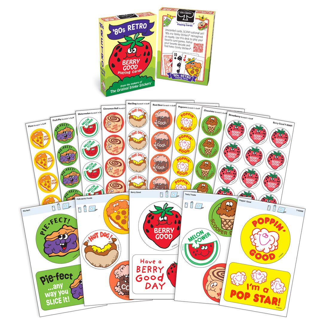 Vintage Scratch n Sniff store 8 Stickers Melon Power Watermelon Stinky Sticker