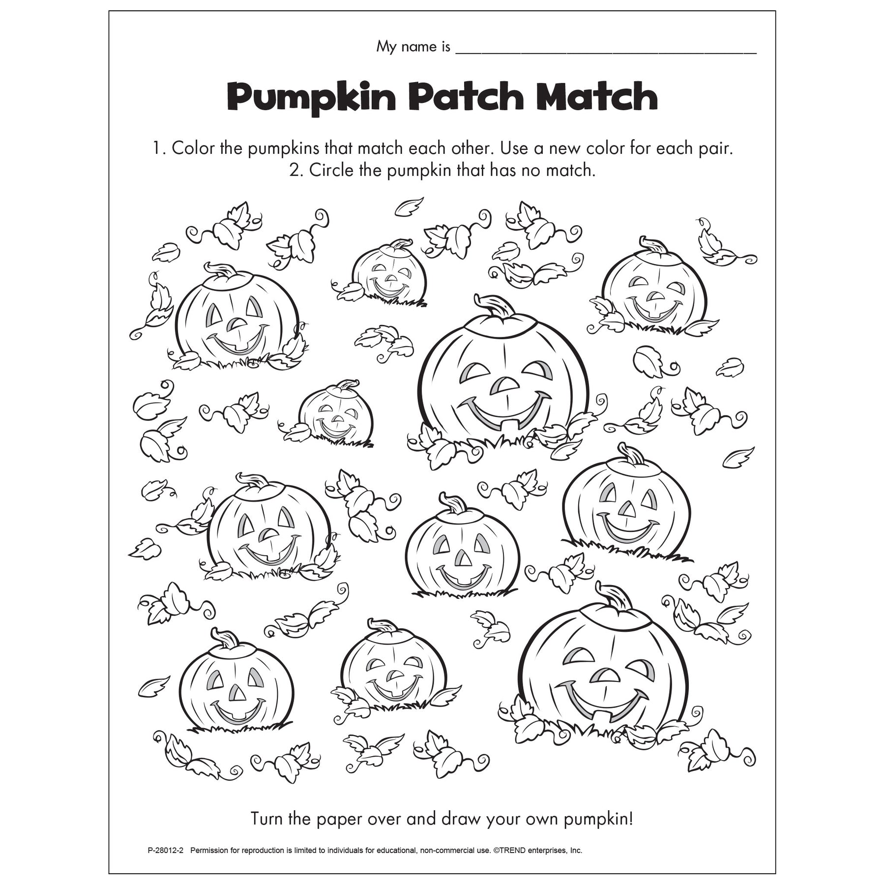 Color By Note FREEBIE: Halloween Pumpkin Patch