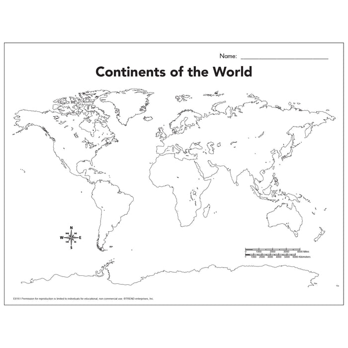 world map continents