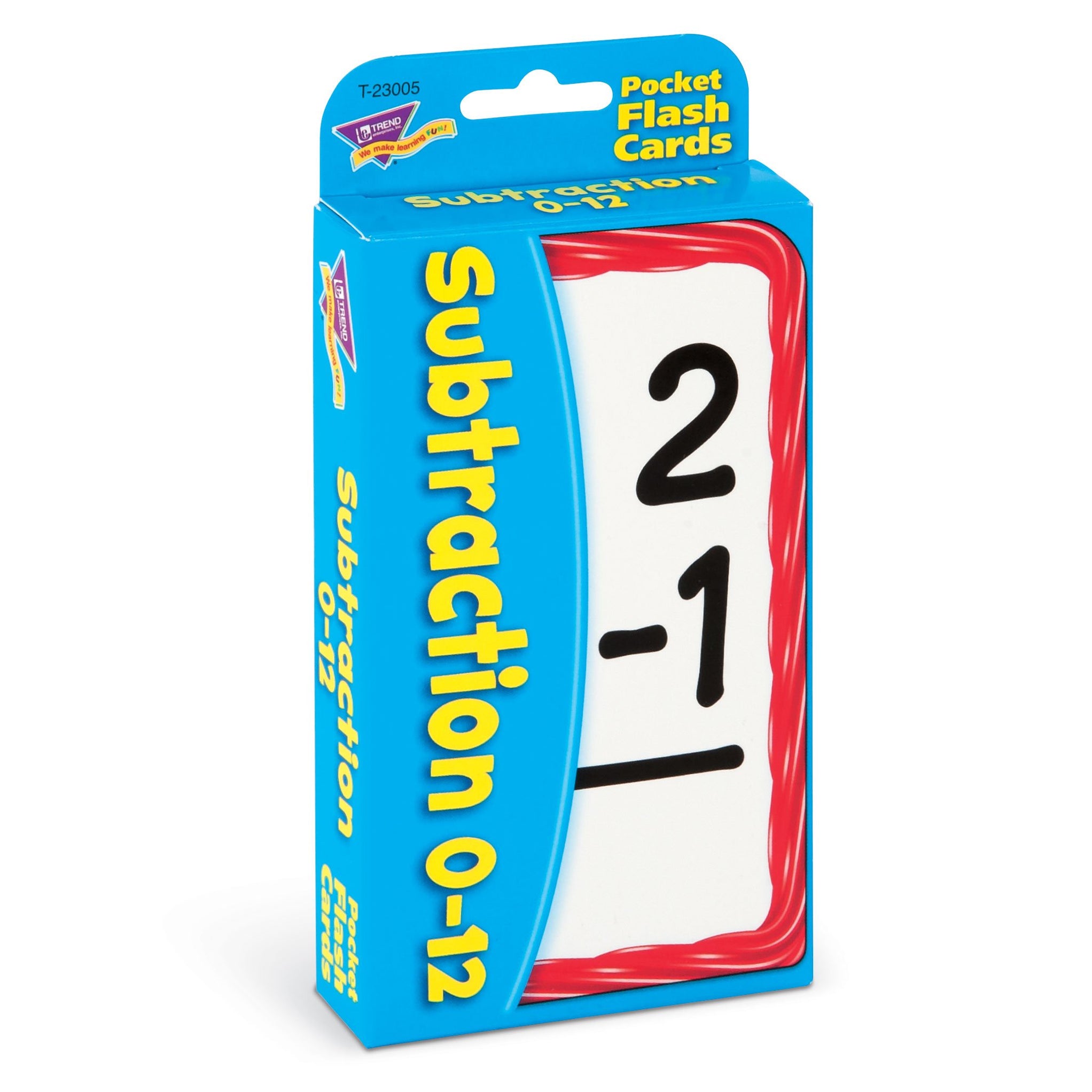 Pocket Flash Cards Subtraction 0-12 T23005 — TREND enterprises, Inc.