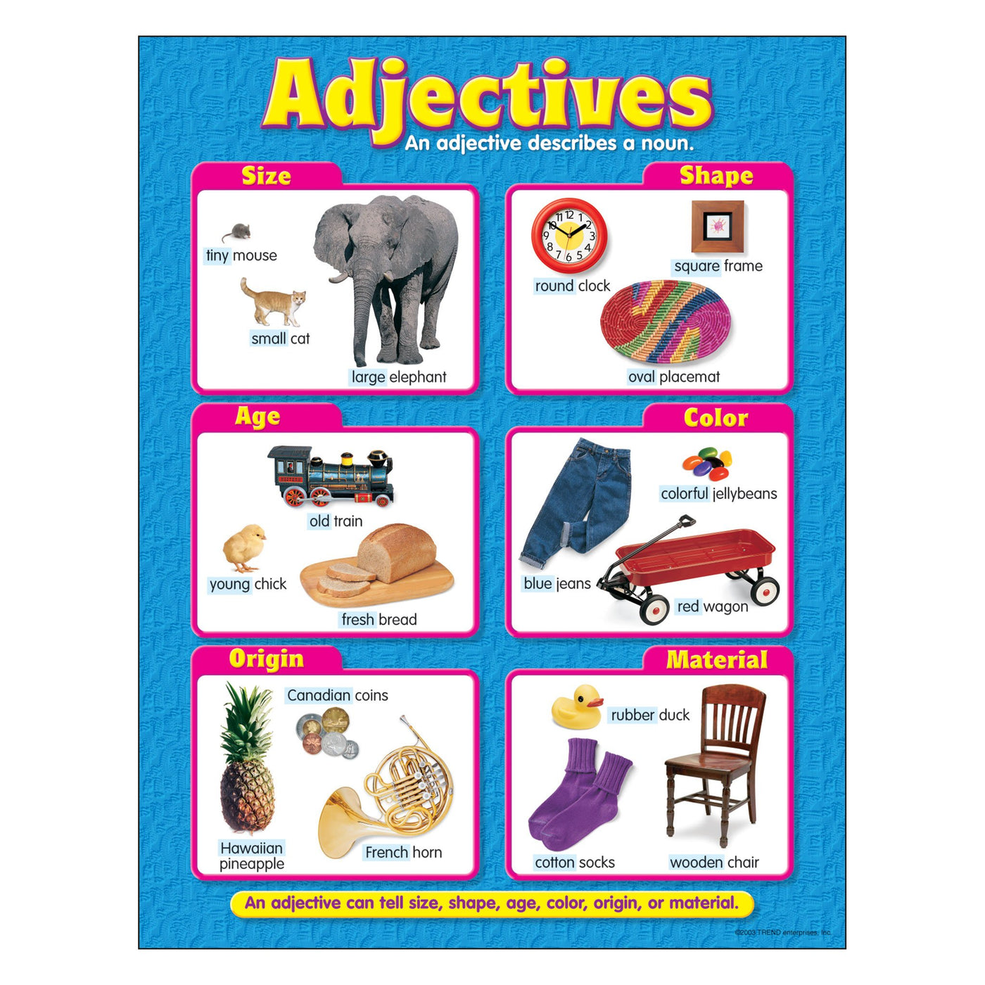 Learning Chart Adjectives T38132 — TREND enterprises, Inc.