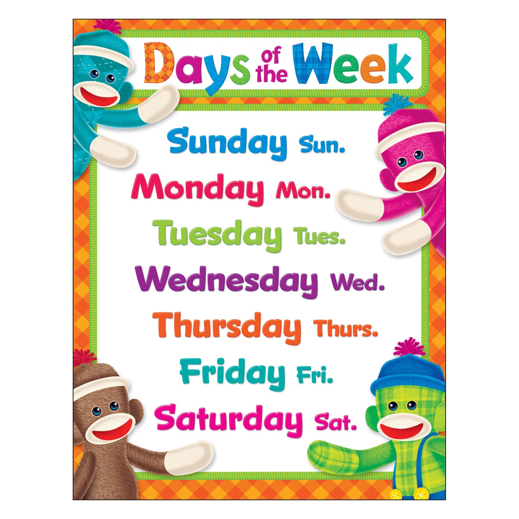 Cute days of the week - Day stickers By Thai Thanh Hieu