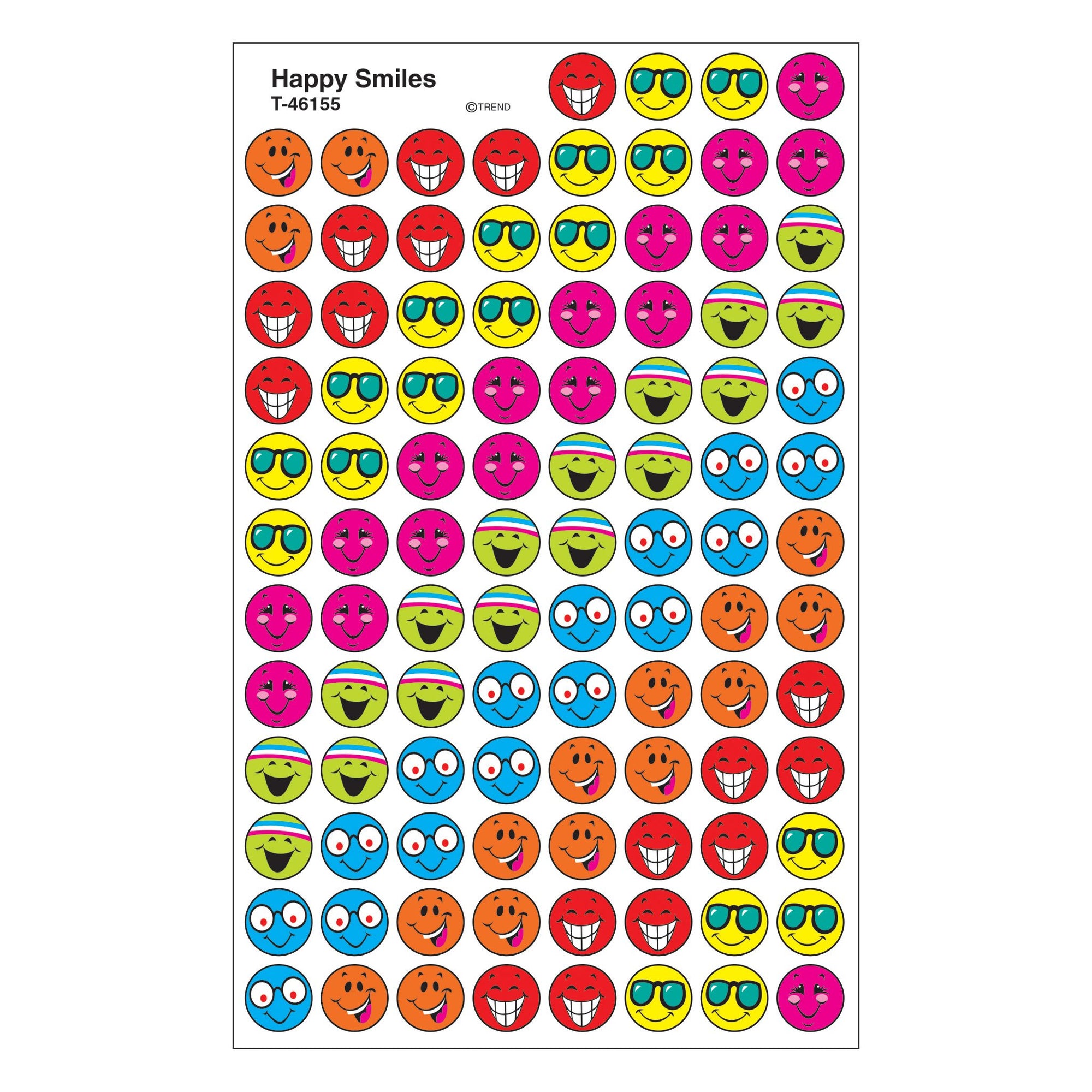 superSpots® Stickers Happy Smiles T46155 — TREND enterprises, Inc.