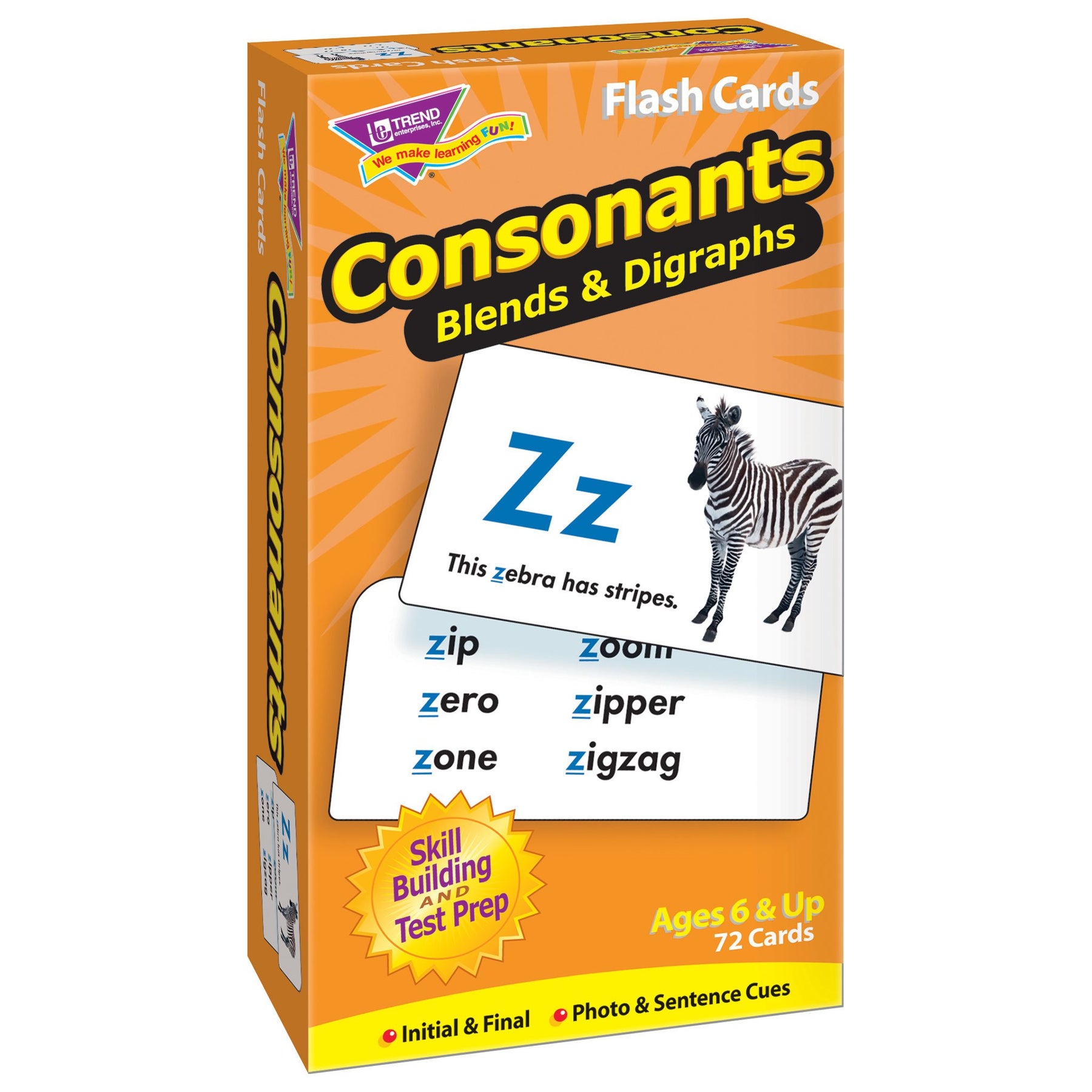Get & Use 72 Beginning Initial Consonants Picture & Words Cards – Work/Life  English