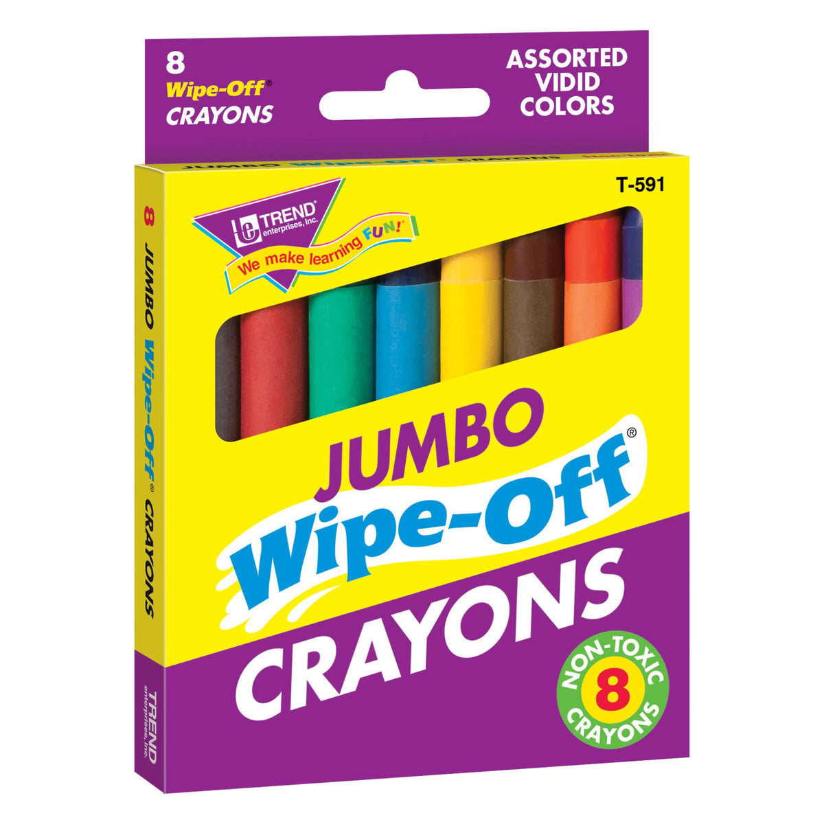 Advertising 8-Piece Crayon Packs, Toys and Fun