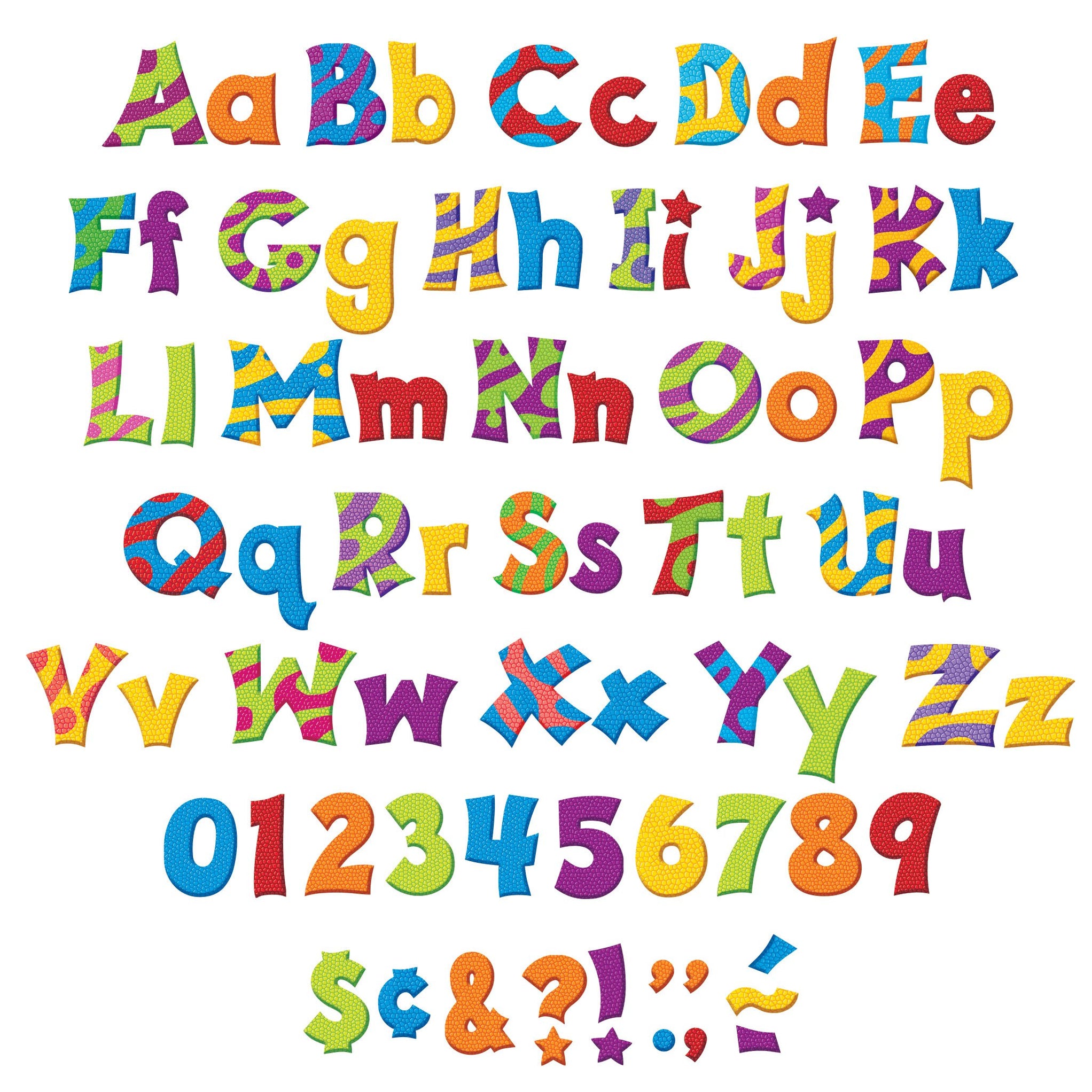 Bulletin Board Letters Ready Letters Dino 4-Inch Friendly Upper ...