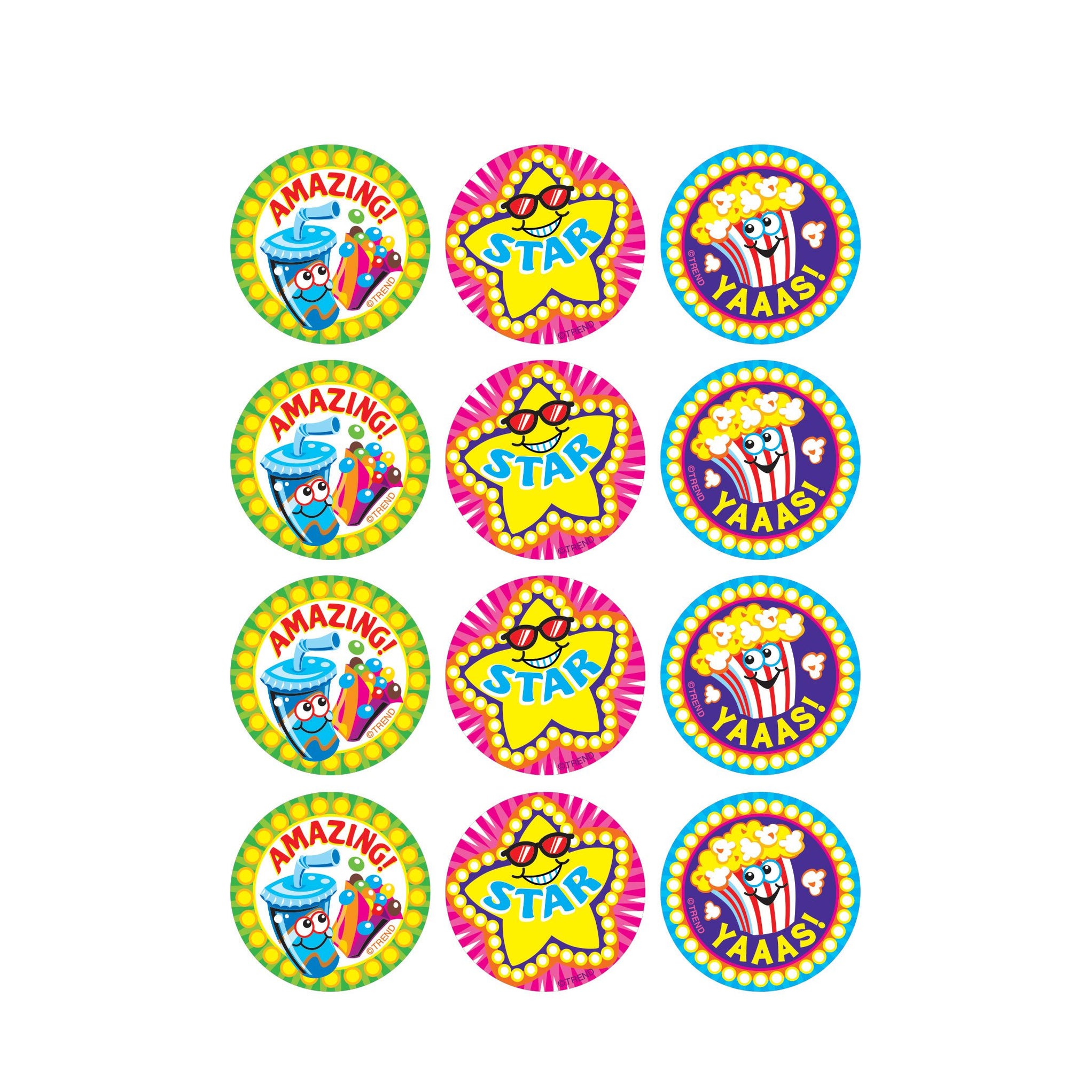 Scratch 'n Sniff Stinky Stickers Showtime, Popcorn scent T83317 — TREND ...