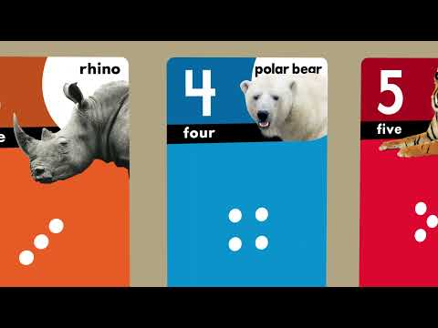 Animals Count 0-31 Learning Set with Numbered Counting Cards